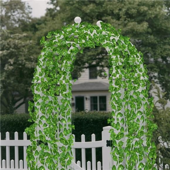 24 Strands 168 Feet Fake Vines Artificial Ivy Garland Hanging Plants Greenery - Picture 4 of 6
